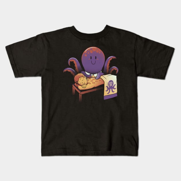 Cupping Therapy Octopus Massage by Tobe Fonseca Kids T-Shirt by Tobe_Fonseca